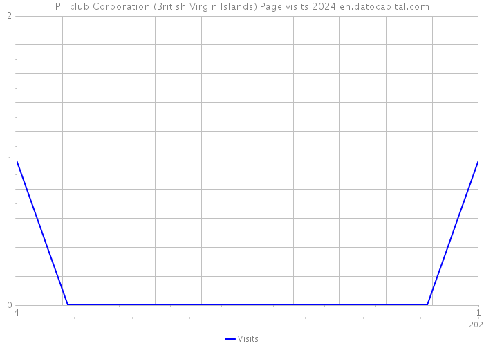 PT club Corporation (British Virgin Islands) Page visits 2024 