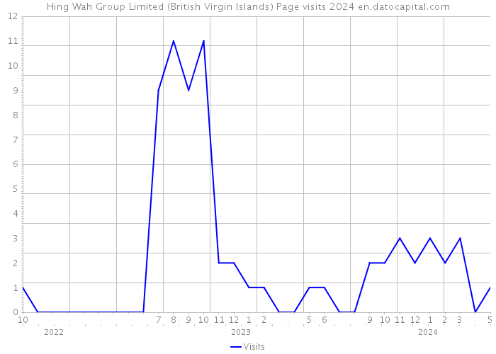 Hing Wah Group Limited (British Virgin Islands) Page visits 2024 