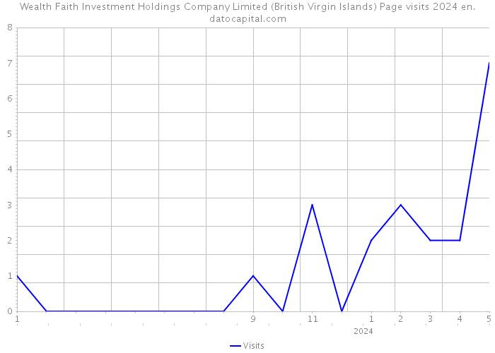 Wealth Faith Investment Holdings Company Limited (British Virgin Islands) Page visits 2024 