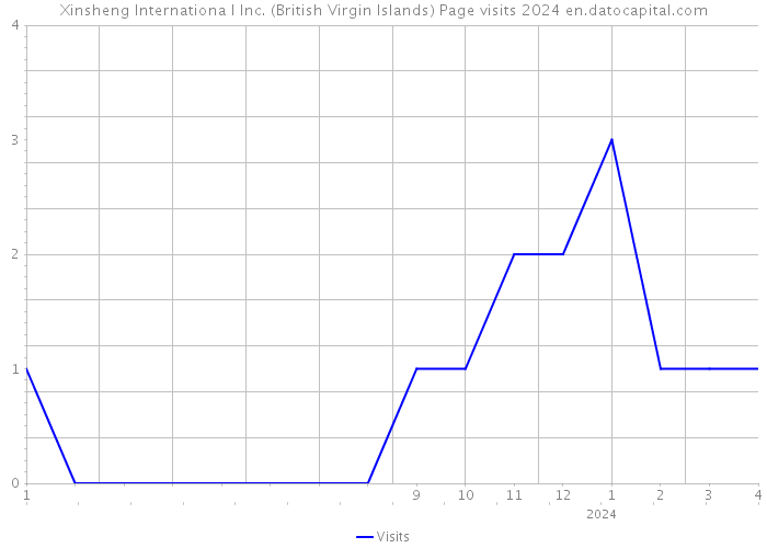 Xinsheng Internationa l Inc. (British Virgin Islands) Page visits 2024 