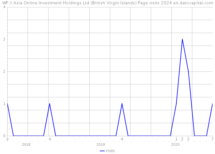 WP X Asia Online Investment Holdings Ltd (British Virgin Islands) Page visits 2024 