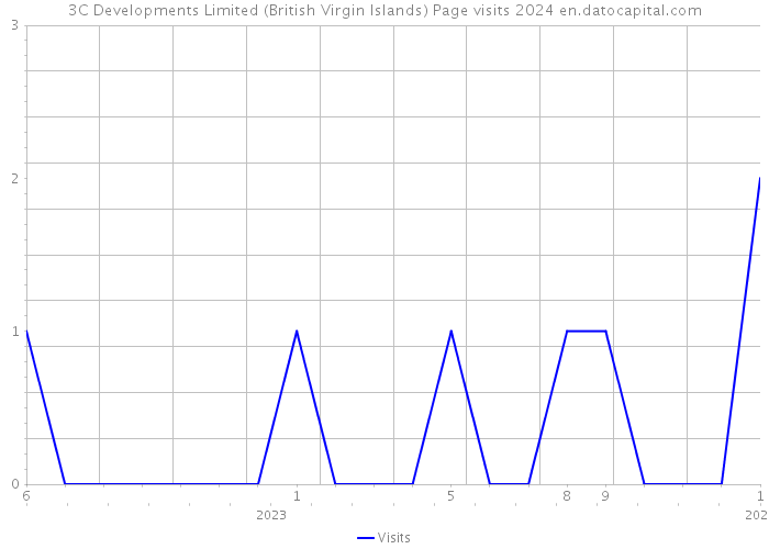 3C Developments Limited (British Virgin Islands) Page visits 2024 