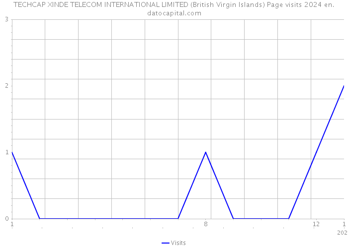 TECHCAP XINDE TELECOM INTERNATIONAL LIMITED (British Virgin Islands) Page visits 2024 