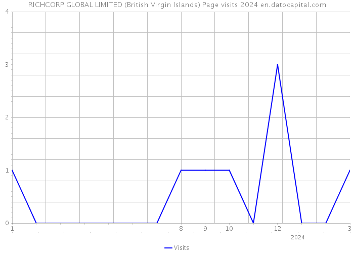 RICHCORP GLOBAL LIMITED (British Virgin Islands) Page visits 2024 
