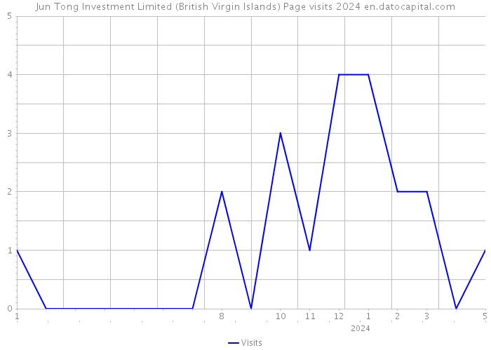 Jun Tong Investment Limited (British Virgin Islands) Page visits 2024 