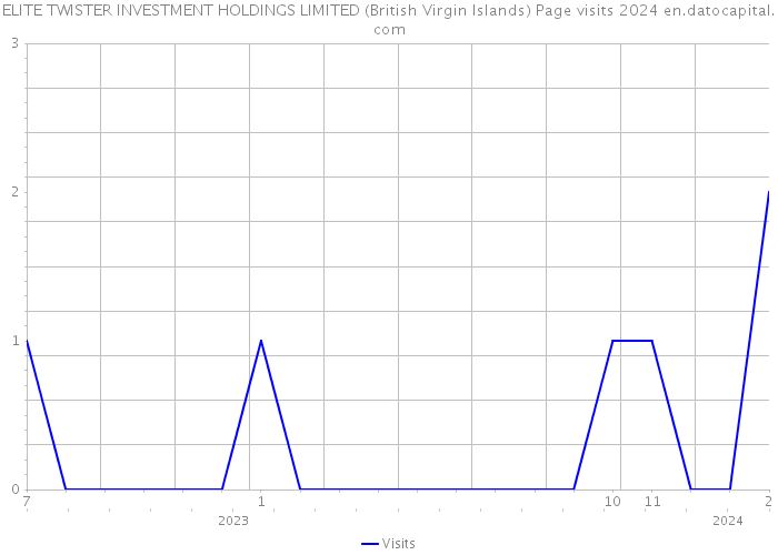 ELITE TWISTER INVESTMENT HOLDINGS LIMITED (British Virgin Islands) Page visits 2024 