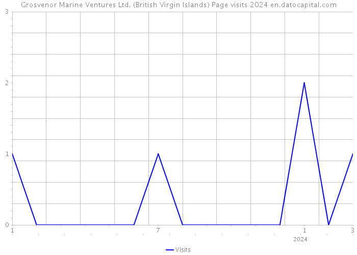 Grosvenor Marine Ventures Ltd. (British Virgin Islands) Page visits 2024 