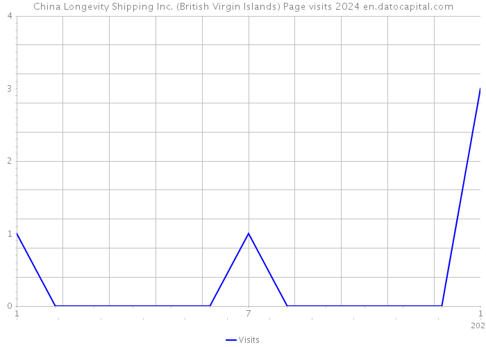 China Longevity Shipping Inc. (British Virgin Islands) Page visits 2024 