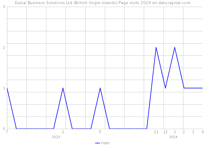 Dubai Business Solutions Ltd (British Virgin Islands) Page visits 2024 