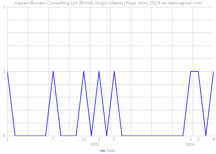 Aquam Bonam Consulting Ltd (British Virgin Islands) Page visits 2024 