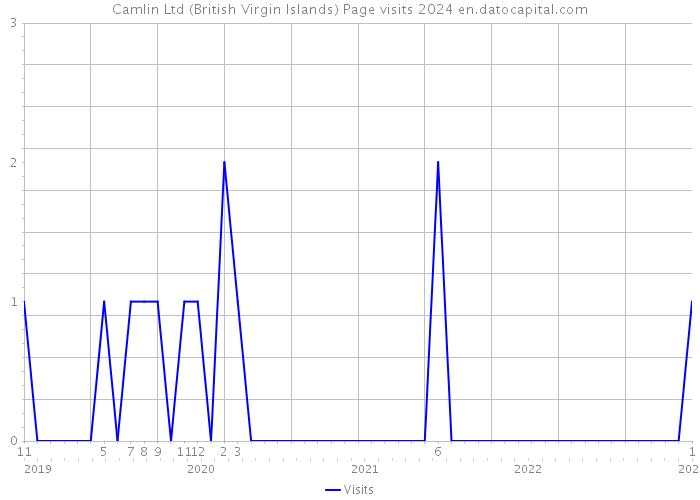 Camlin Ltd (British Virgin Islands) Page visits 2024 
