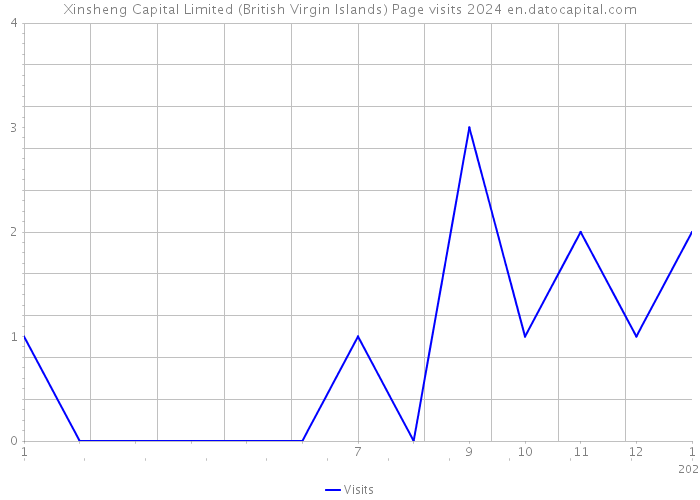 Xinsheng Capital Limited (British Virgin Islands) Page visits 2024 