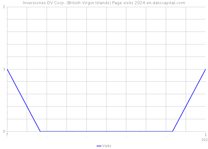 Inversiones DV Corp. (British Virgin Islands) Page visits 2024 