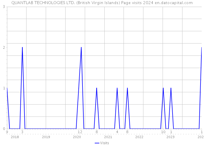QUANTLAB TECHNOLOGIES LTD. (British Virgin Islands) Page visits 2024 