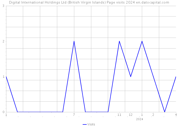 Digital International Holdings Ltd (British Virgin Islands) Page visits 2024 