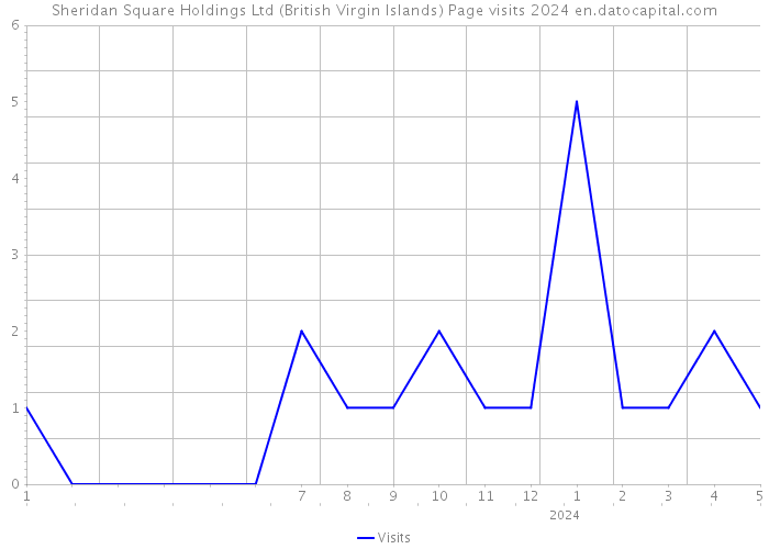 Sheridan Square Holdings Ltd (British Virgin Islands) Page visits 2024 