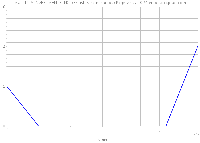 MULTIPLA INVESTMENTS INC. (British Virgin Islands) Page visits 2024 