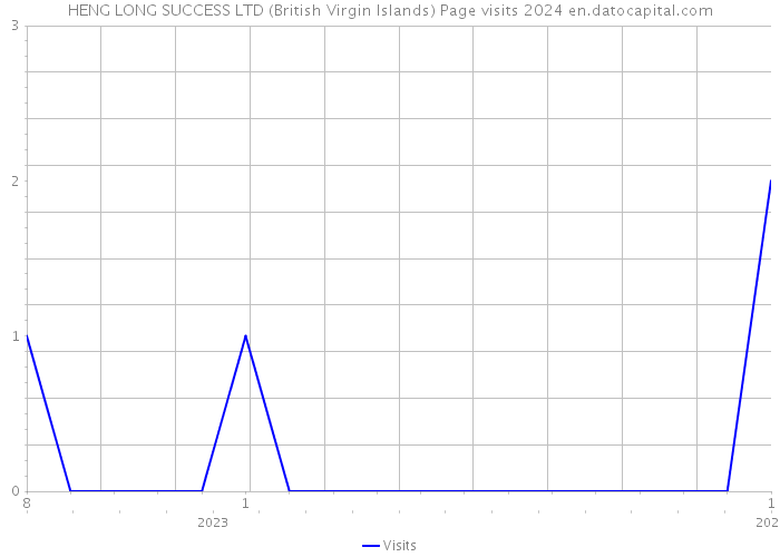 HENG LONG SUCCESS LTD (British Virgin Islands) Page visits 2024 