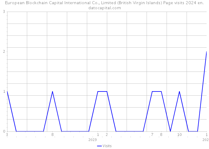 European Blockchain Capital International Co., Limited (British Virgin Islands) Page visits 2024 