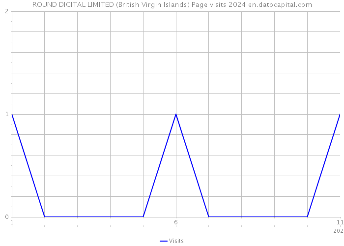 ROUND DIGITAL LIMITED (British Virgin Islands) Page visits 2024 