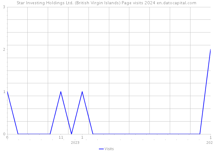 Star Investing Holdings Ltd. (British Virgin Islands) Page visits 2024 