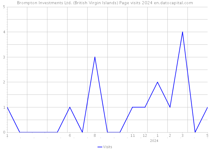 Brompton Investments Ltd. (British Virgin Islands) Page visits 2024 