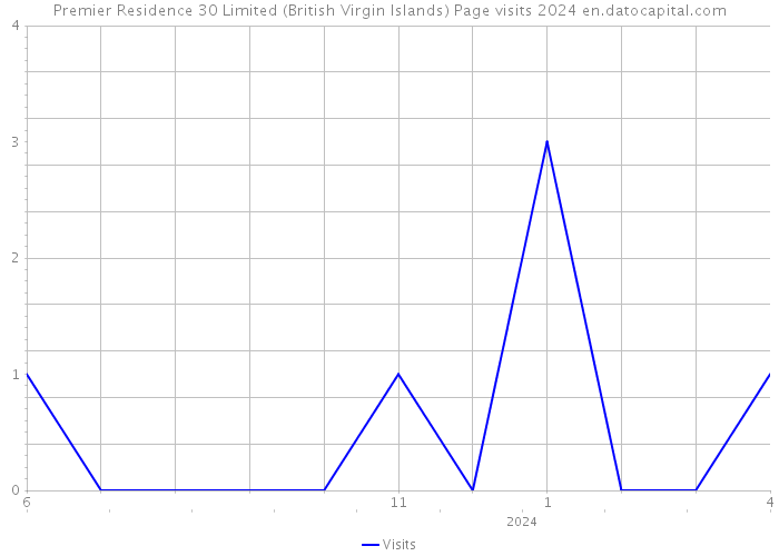 Premier Residence 30 Limited (British Virgin Islands) Page visits 2024 
