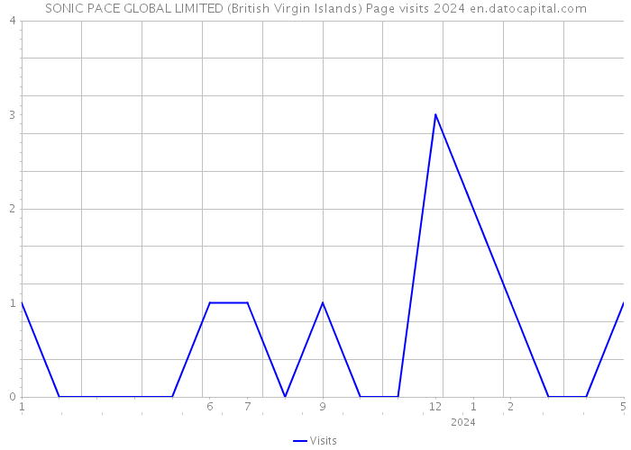SONIC PACE GLOBAL LIMITED (British Virgin Islands) Page visits 2024 