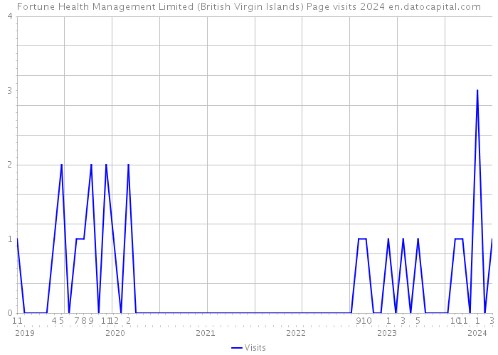 Fortune Health Management Limited (British Virgin Islands) Page visits 2024 