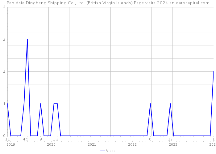 Pan Asia Dingheng Shipping Co., Ltd. (British Virgin Islands) Page visits 2024 