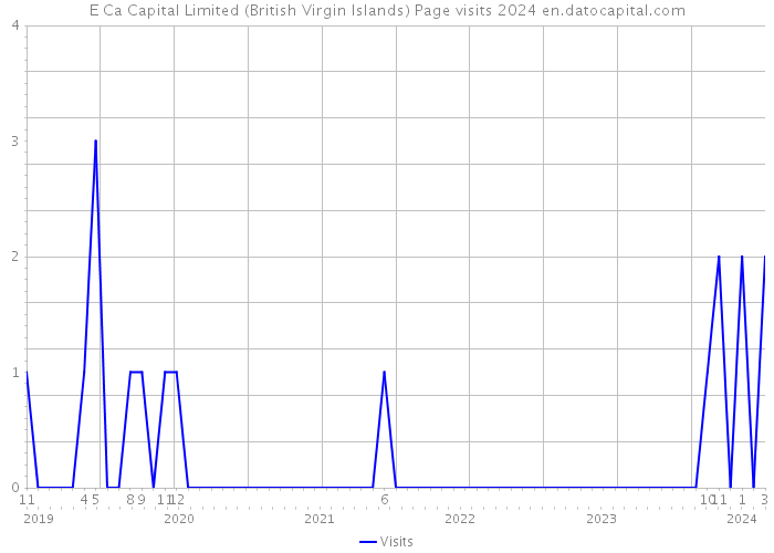 E Ca Capital Limited (British Virgin Islands) Page visits 2024 