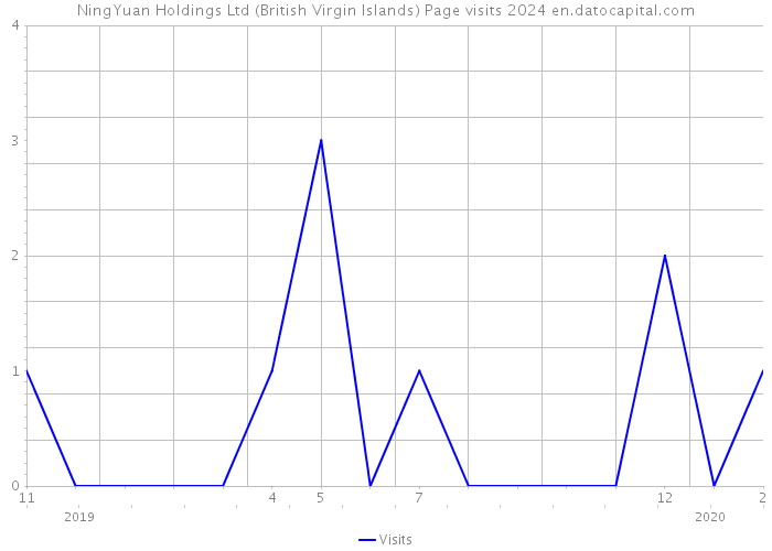 NingYuan Holdings Ltd (British Virgin Islands) Page visits 2024 