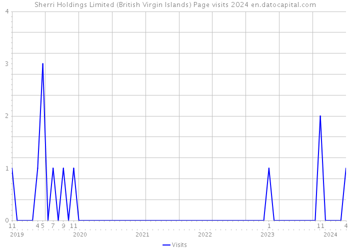 Sherri Holdings Limited (British Virgin Islands) Page visits 2024 