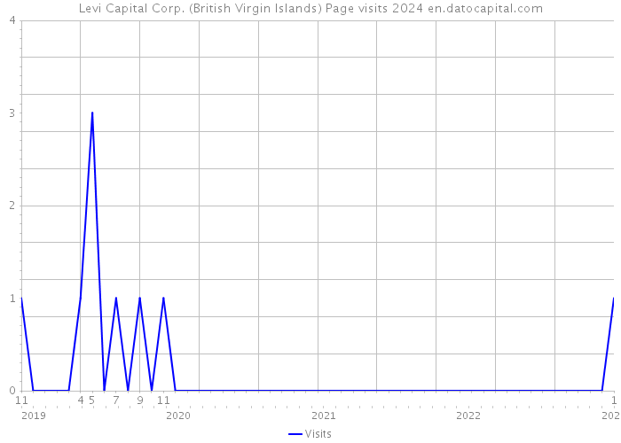 Levi Capital Corp. (British Virgin Islands) Page visits 2024 