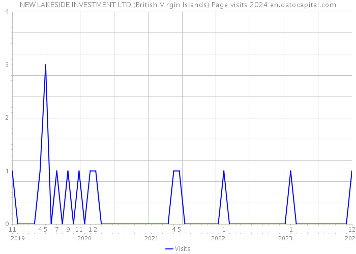 NEW LAKESIDE INVESTMENT LTD (British Virgin Islands) Page visits 2024 