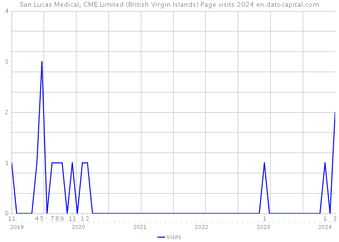 San Lucas Medical, CME Limited (British Virgin Islands) Page visits 2024 