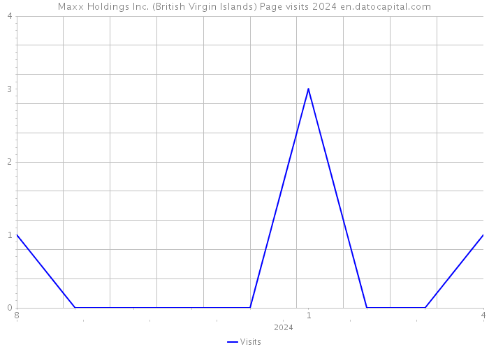 Maxx Holdings Inc. (British Virgin Islands) Page visits 2024 