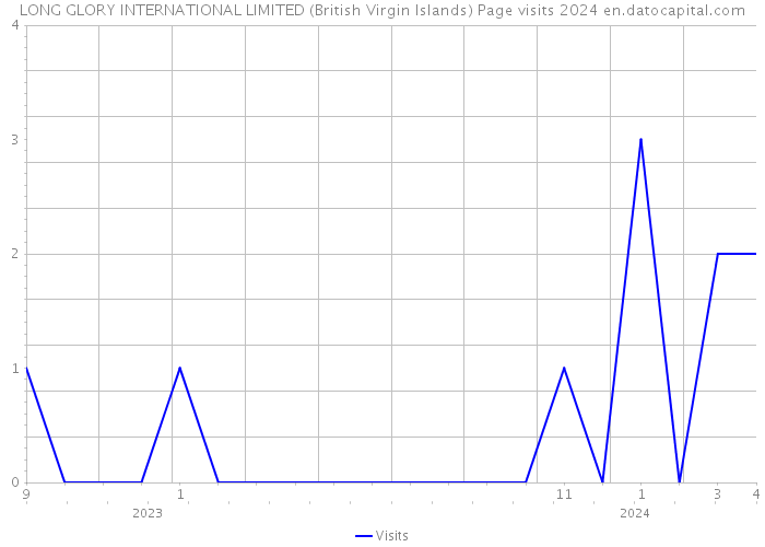 LONG GLORY INTERNATIONAL LIMITED (British Virgin Islands) Page visits 2024 