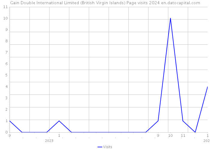 Gain Double International Limited (British Virgin Islands) Page visits 2024 