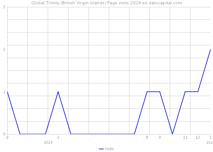 Global Trinity (British Virgin Islands) Page visits 2024 