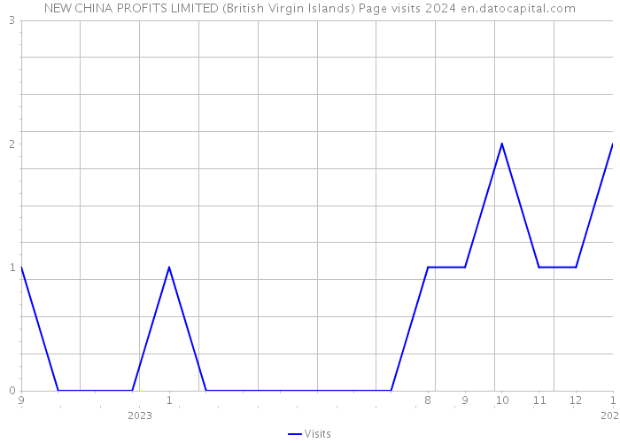 NEW CHINA PROFITS LIMITED (British Virgin Islands) Page visits 2024 