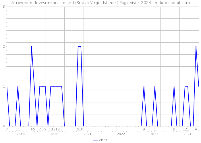 Arrowpoint Investments Limited (British Virgin Islands) Page visits 2024 
