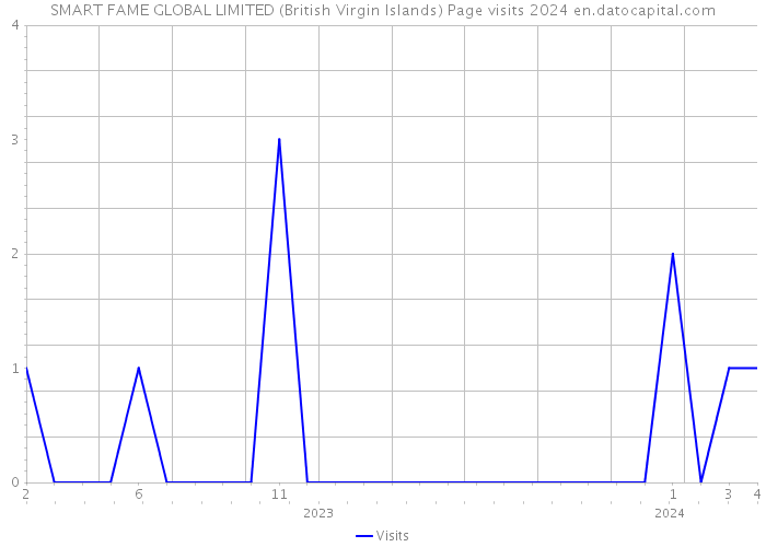 SMART FAME GLOBAL LIMITED (British Virgin Islands) Page visits 2024 