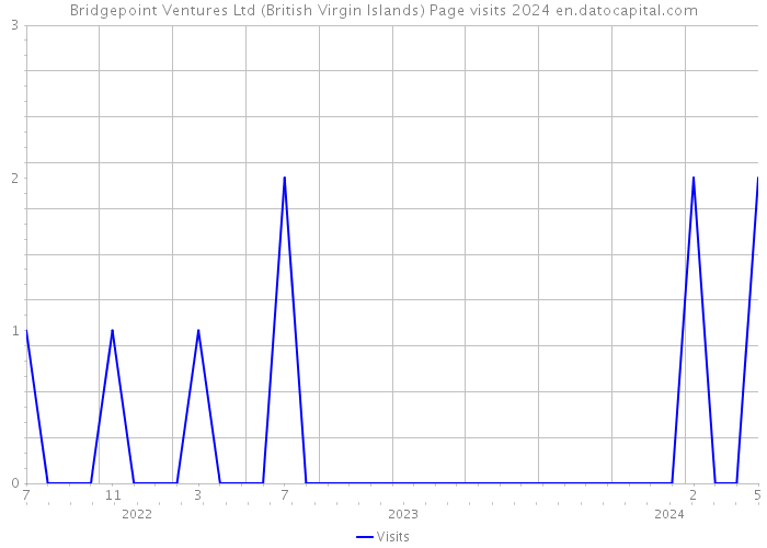 Bridgepoint Ventures Ltd (British Virgin Islands) Page visits 2024 