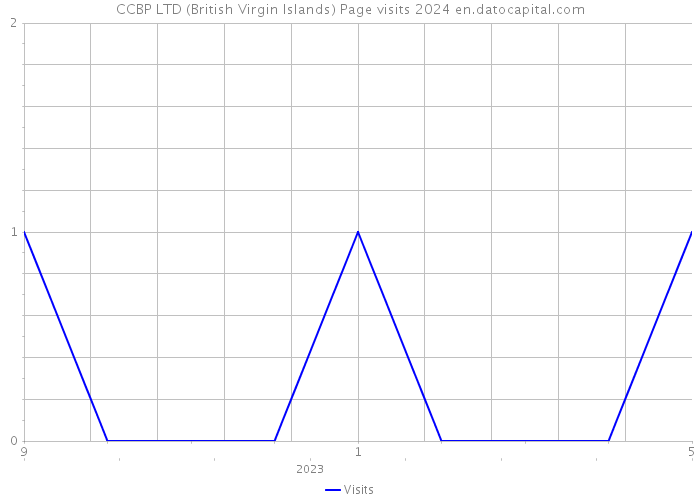 CCBP LTD (British Virgin Islands) Page visits 2024 