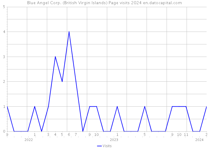 Blue Angel Corp. (British Virgin Islands) Page visits 2024 