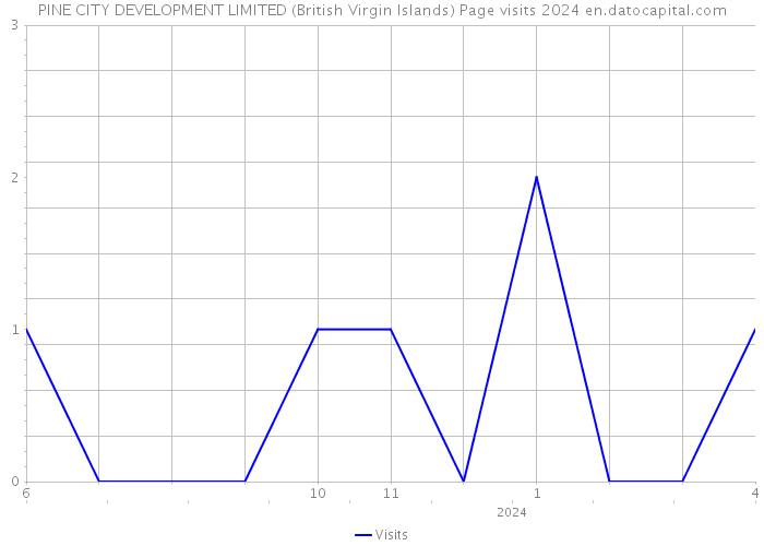 PINE CITY DEVELOPMENT LIMITED (British Virgin Islands) Page visits 2024 