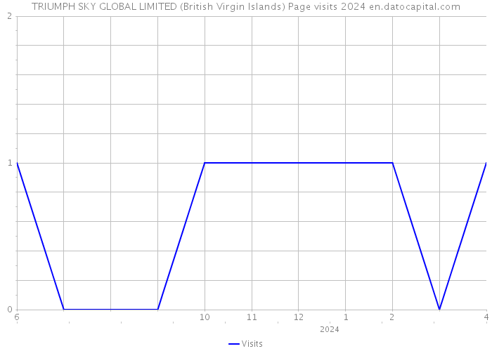 TRIUMPH SKY GLOBAL LIMITED (British Virgin Islands) Page visits 2024 