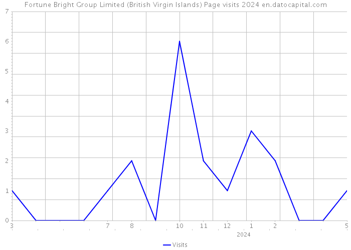Fortune Bright Group Limited (British Virgin Islands) Page visits 2024 