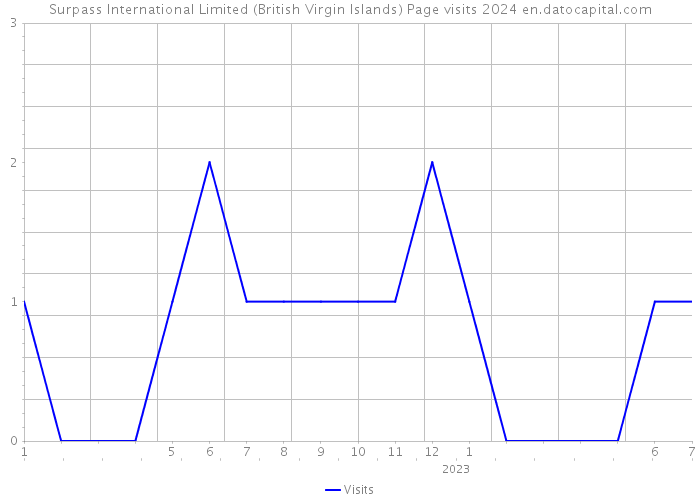 Surpass International Limited (British Virgin Islands) Page visits 2024 